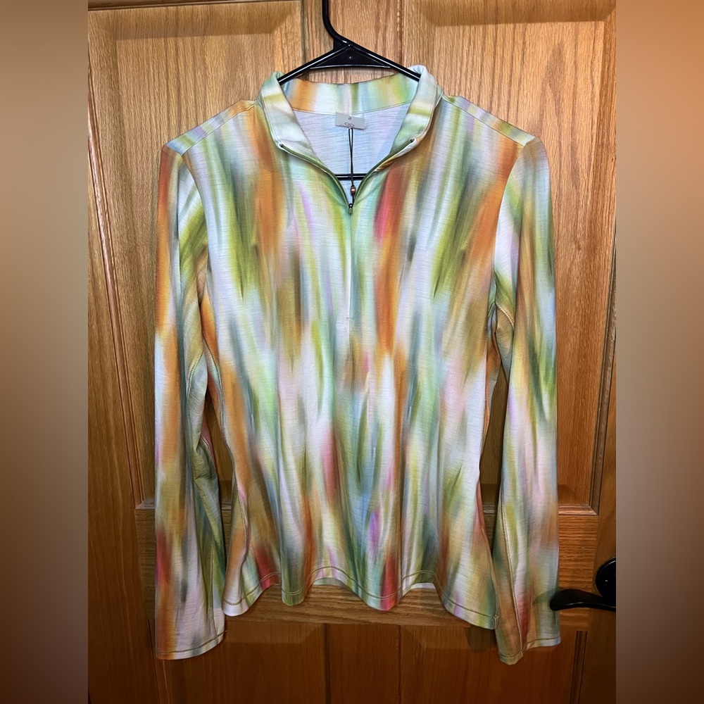 ⛳️ NWT Calia Tissue Texture UV Quarter Zip Women’s Sz Small